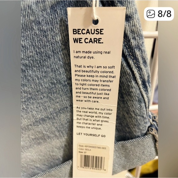 Hudson ‘Ruby’ Medium Wash Short _ 27 - Picture 8 of 8